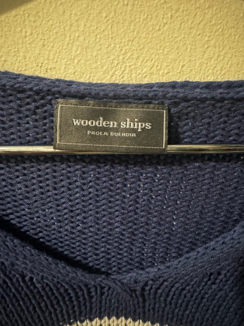 Wooden Ships Americana V Cotton Sweater size XS/Small - Picture 4 of 9
